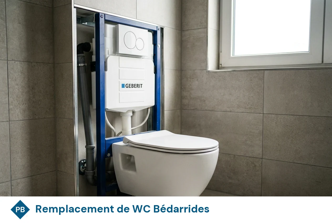 Remplacement de WC à Bédarrides