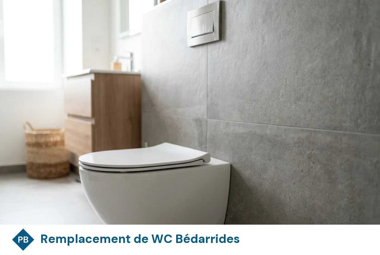 Remplacement de WC à Bédarrides