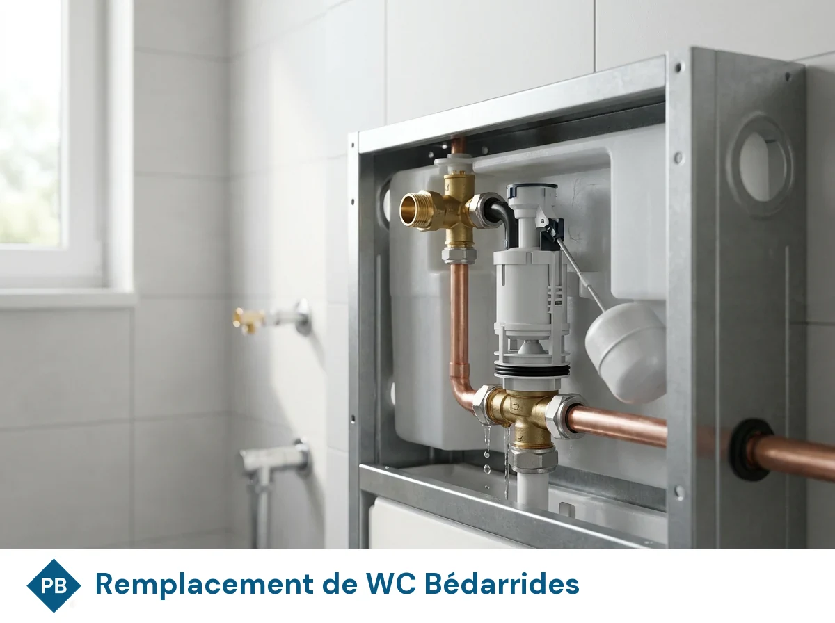 Remplacement de WC à Bédarrides
