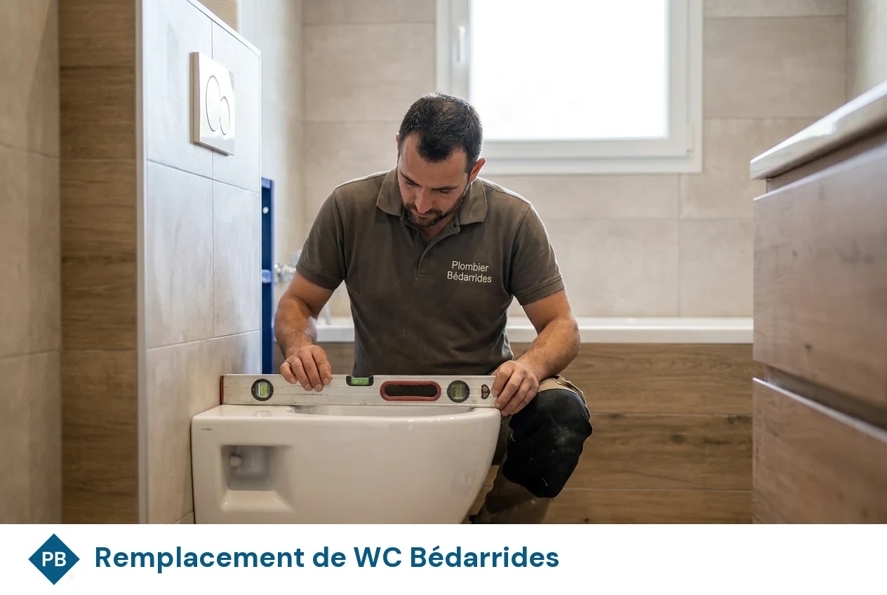 Remplacement de WC à Bédarrides